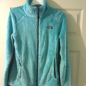 Light blue North face fleece sweater